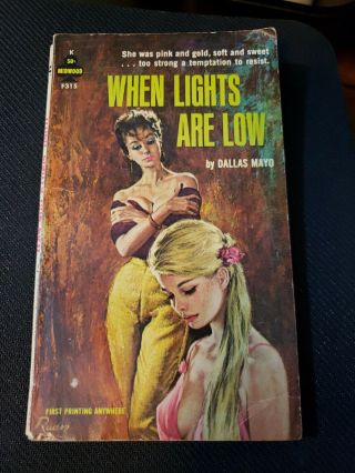 When Lights Are Low.  Dallas Mayo.  Sleaze.  Erotica.  She Was Pink,  Soft And Sweet.