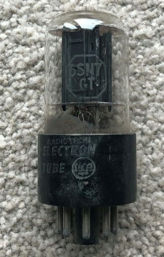 Vintage Rca Radiotron 6sn7gt Vacuum Tube