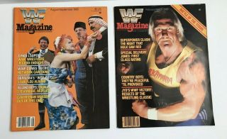 4 Vintage Misc WRESTLING Magazines Hulk Hogan 1980 ' s 2
