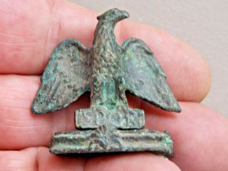 Rare Ancient Roman Legionary Bronze Spor Eagle Aquilla Fitting Military Statue