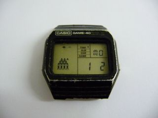 Rare Vintage Casio Game Wrist Watch; 245 Gm - 40 Japan; Ufo Pyramid Stacking Game