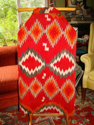 Antique Navajo Child Blanket,  Native American Weaving Rug 3