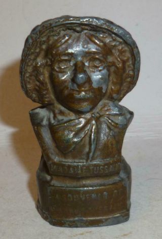 Britains Vintage Lead Rare Souvenir Bust Of Madame Tussaud - 1930 