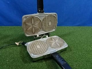 Vintage Magic Maid 920 Electric Pizzelle Iron Italian Waffle Cookie Maker Baker