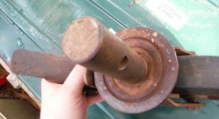 Vintage Castor for Scaffold with Brake 8 Inches Diameter 3