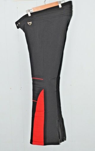 Tyrolia By Head:: Vintage Nylon Wool Red Black Ski Snow Pants (38)