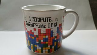 Vintage Ibm I Compute Therefore Ibm Digital Pixels Mug