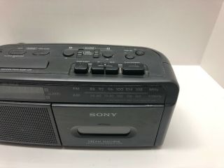 Vintage Sony Dream Machine Dual Alarm Clock Radio Cassette Player Model ICF - C610 3