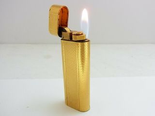 Cartier Paris Gas Lighter Oval 20 Microns Gold Plated