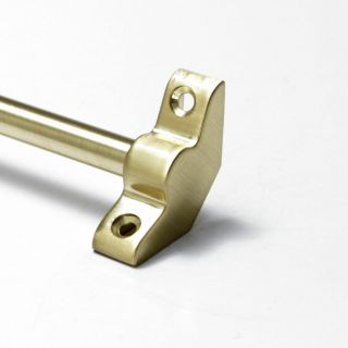 13 X Satin Brass Stair Rods - 3/8 " X 36 " - Simplicity - Plain Bracket