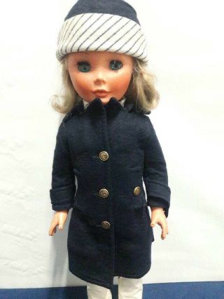 Rare Vintage Furga Made In Italy Steward 21” Doll
