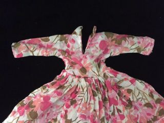 Vintage Vogue Jill Doll size Floral Print Dress Tagged needs small seam repair 3