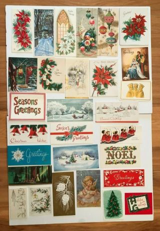 29 Vintage Mid Century Christmas Cards