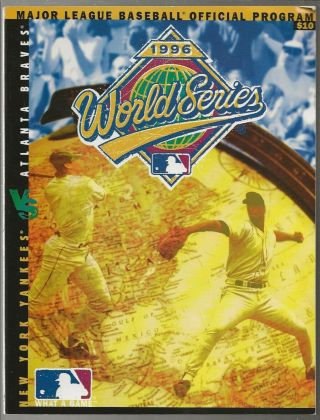 1996 World Series Program - York Yankees Vs Atlanta Braves