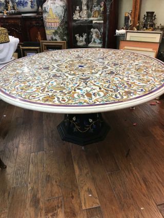 Spectacular Round Pieta Dora Mosaic Table
