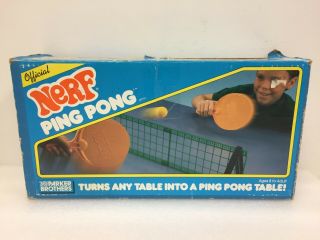 Official Nerf Ping Pong 1987 Vintage Parker Brothers 0304 Vtg Toy Kids Tabletop
