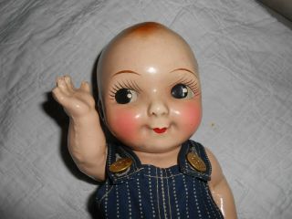 ANTIQUE/VINTAGE 1920 ' S - 40 ' S COMPOSITION BUDDY LEE DOLL - LEE JEANS ADVERTISING - EX. 2