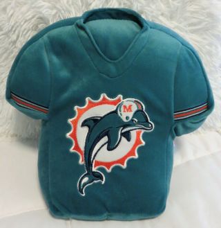 Nfl Miami Dolphins Plush Football Jersey Decorative Pillow