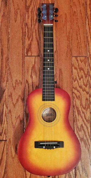 Vintage First Act Discovery Acoustic Brown Beginner Guitar Model No.  Fg 127