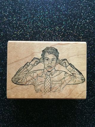 Rubber Stamp " Neener Neener " By Yes Pigs Can Fly 2 1/4 X 3 "