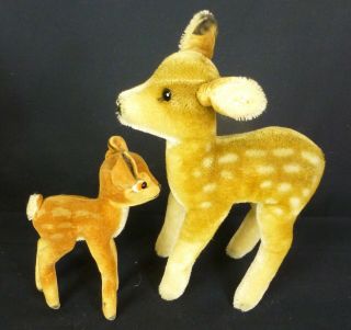 Steiff Deers,  Vintage Steiff,  Bambi & Fawn,  1960s,  Walt Disney