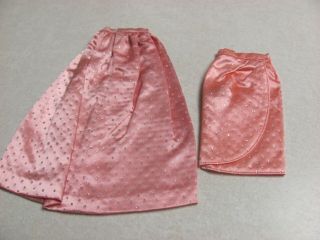 Vintage Barbie Fashion Pak Pink Satin Glitter Skirts 1963
