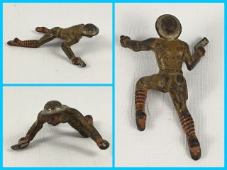 Antique Vintage Barclay Manoil Metal Lead Toy Soldier - Crawling With Pistol