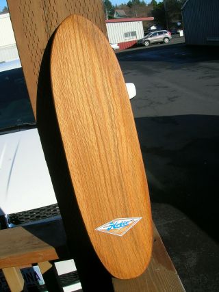 Vintage Wooden Hobie Surfer Sidewalk Surfboard Skateboard Deck 1960s Nos