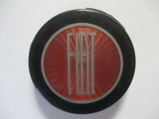 Fiat Steering Wheel Center Horn Button Emblem Vintage 500 124 128 600 Spyder