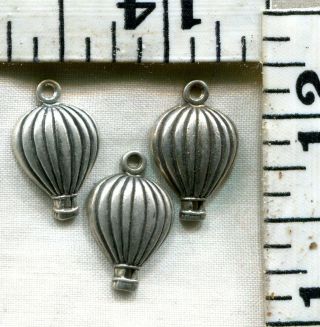 Vintage Sterling Bracelet Charm A Group Of 3 Hot Air Balloons 4.  7g $16.  00