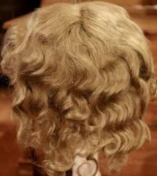 10 Vintage 8 " French Mohair Doll Wig For Antique French Or German Bisque Doll