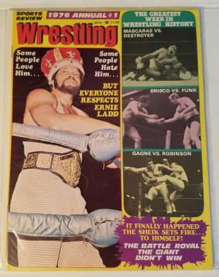 Sports Review Wrestling - 1976 Annual 1 - Ernie Ladd