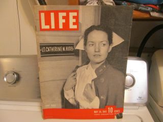 Vintage Life Magazines.  Army Nurse.  May 26,  1941.  Lt Catherine M.  Hines