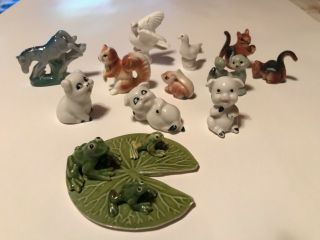 Vintage Miniature Animals Bone China,  Japan,  Pigs,  Horse,  Squirrels More