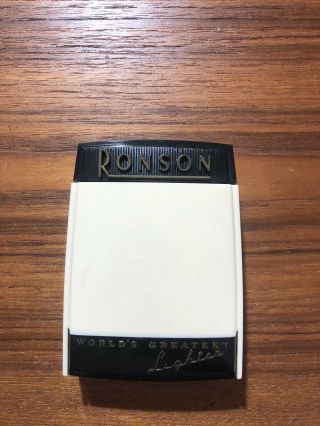Vintage Ronson Whirlwind Lighter With Plastic Case,