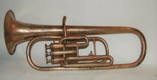 Antique Alto Horn By M.  Devrie - 1870 To 1880