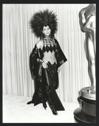1986 Cher @ Academy Awards Vintage Photo Goddess Of Pop Auto - Tune Gp