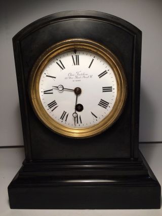 Rare Antique Charles Frodsham Clockmaker Mantel Clock 8 Day Timepiece