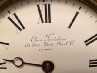 Rare Antique Charles Frodsham Clockmaker Mantel Clock 8 Day Timepiece 3