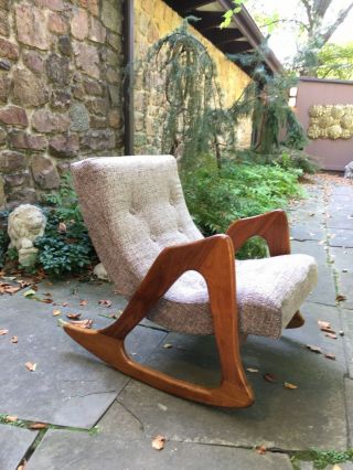 Adrian Pearsall Craft Associates Lounge Rocking Chair Mid Century 812 - Cr Eames