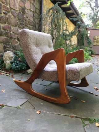 Adrian Pearsall Craft Associates Lounge Rocking Chair Mid Century 812 - CR Eames 3