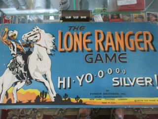 Vintage 1938 The Lone Ranger Hi - Yo Silver Board Game By Parker Brothers