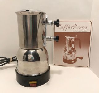 Vintage Caffe Roma Cxe30 Espresso Cappuccino Machine,  & Instructions