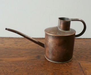 Vintage Solid Copper Watering Can Pitcher Signed Brookstone