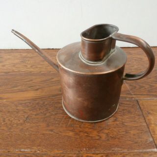 Vintage Solid Copper Watering Can Pitcher Signed Brookstone 2