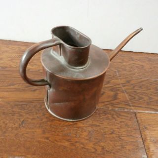 Vintage Solid Copper Watering Can Pitcher Signed Brookstone 3