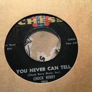 45 Rpm Chuck Berry Chess You Never Can Tell / Brenda Lee Vg,