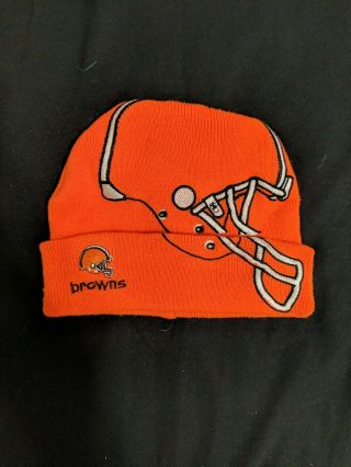 Vintage 90s Cleveland Browns Football Helmet Winter Hat Rare