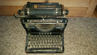 Rare Antique Underwood Typewriter 1931 6 - 10 Serial 4064486 - 10 Good