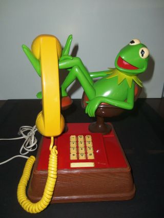 Vintage Henson 1983 Kermit The Frog Phone